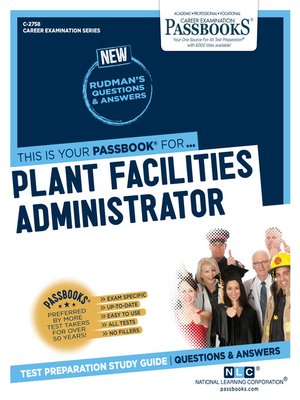 cover image of Plant Facilities Administrator